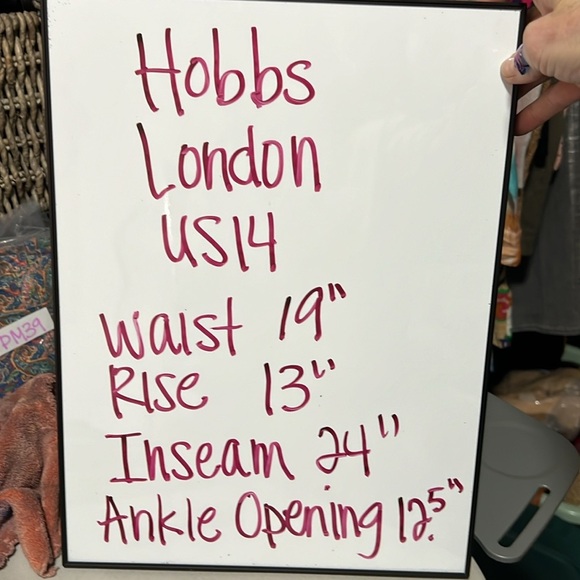 Hobbs London Green Cropped Trouser Size US14 - Picture 7 of 9